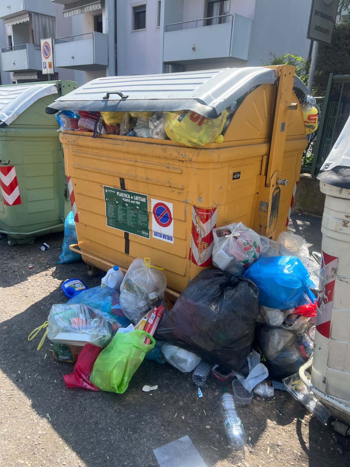 Rifiuti da 8 giorni incontrollati